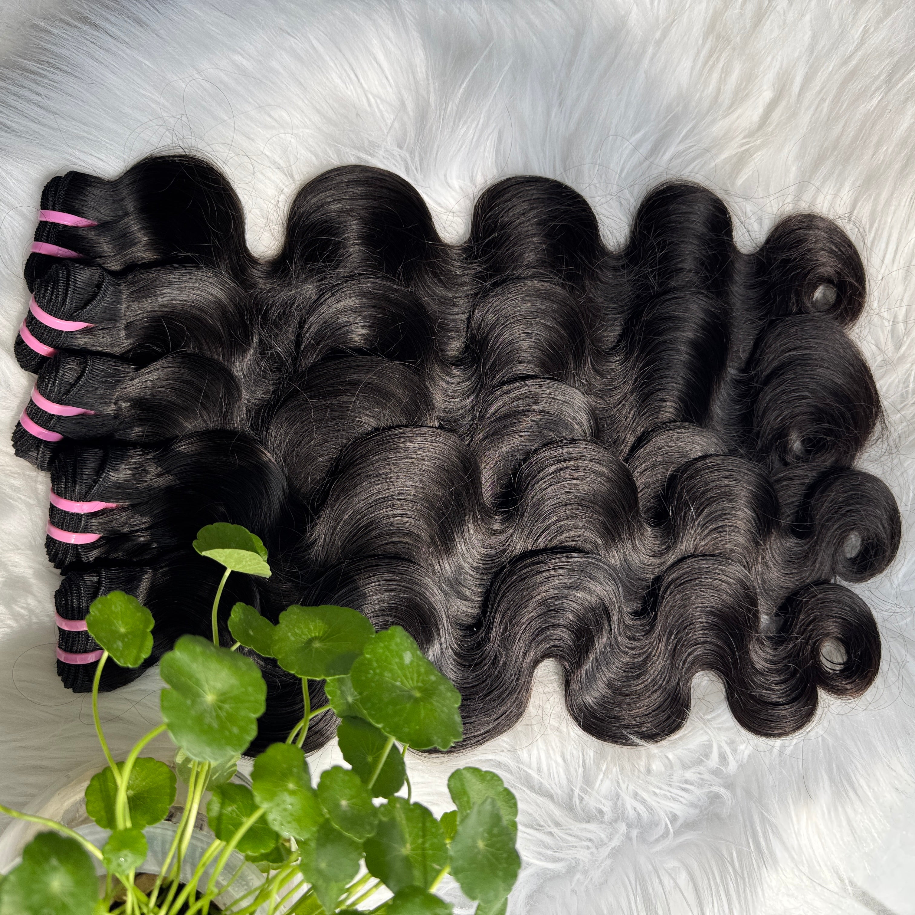 (3 Bundles Deal) Virgin Body Wave Hair Bundles Double Drawn