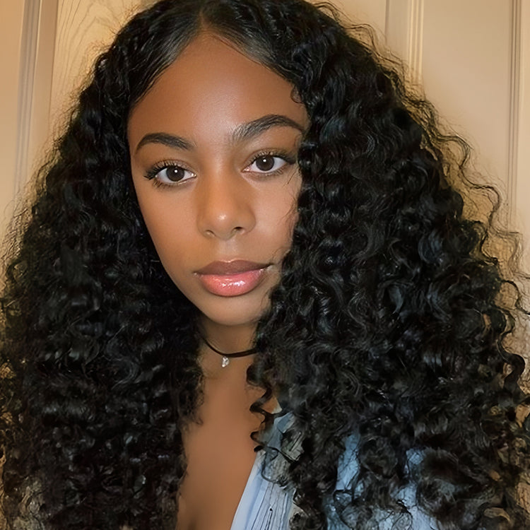 Burmese curly Virgin Human hair 5x5 HD Lace Closure Glueless Wigs