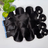 Body Wave Tape In Hair Extensions Double Drawn