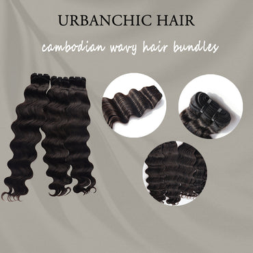 (3 Bundles Deal)Cambodian Wavy Bundles