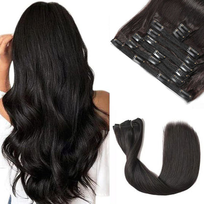 Clip in Hair Extension Straight Virgin Human Hair