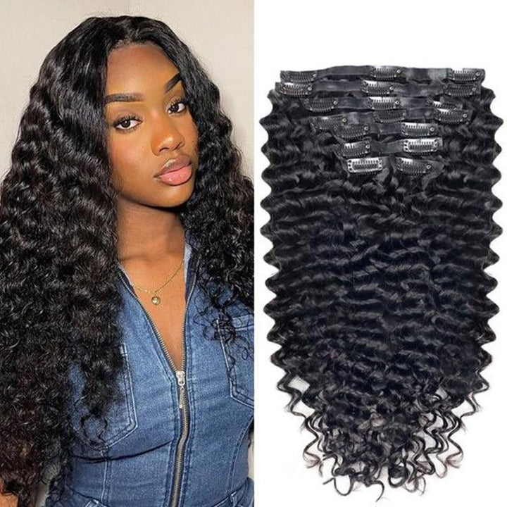 Clip in Hair Extension Straight Virgin Human Hair - URBAN CHIC HAIR