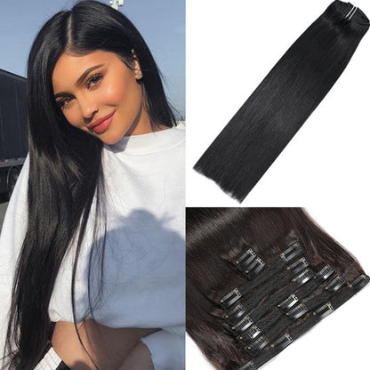 Clip in Hair Extension Straight Virgin Human Hair