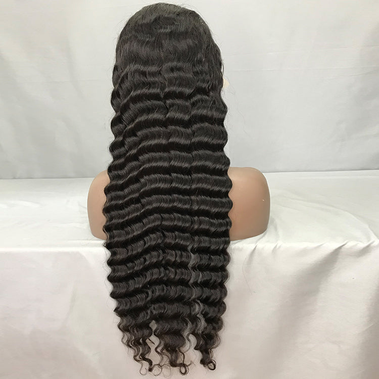 clueless deep wave human hair wig