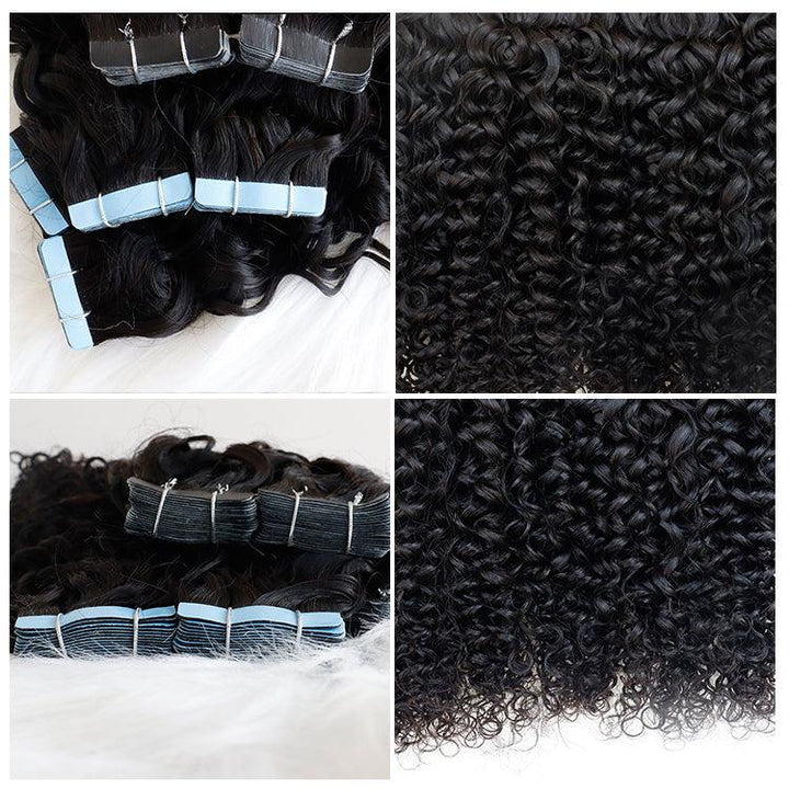 deepcurly tape in 18inch human hair