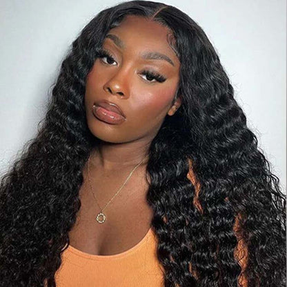 deep wave wig human hair 24 inch