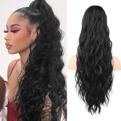 natural wave Drawstring Ponytail Hair extensions