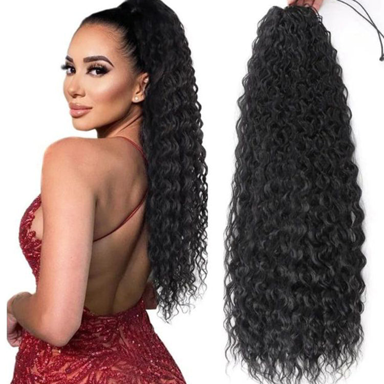 water wave Drawstring Ponytail Hair extensions