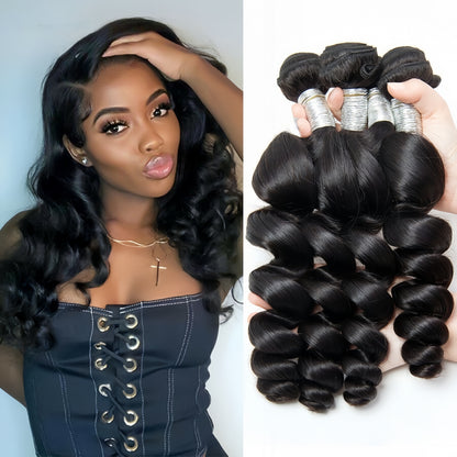 Virgin loose wave  bundles