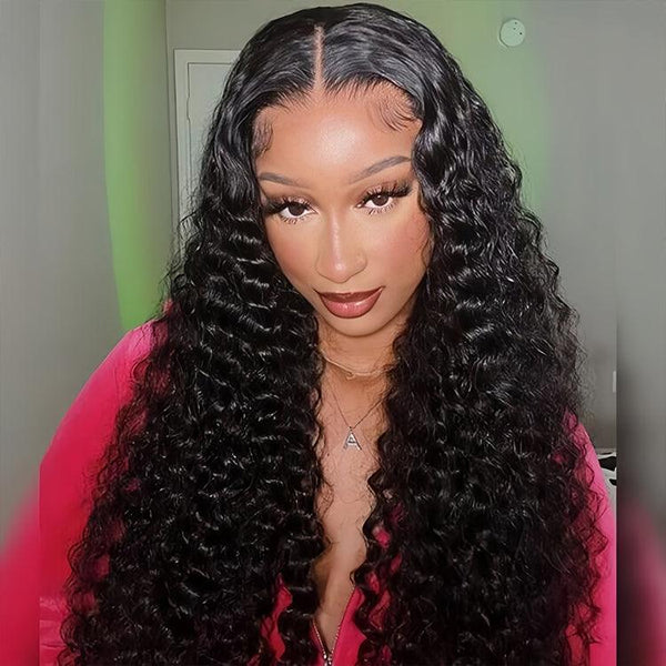 Eurasian curly Virgin Human hair 13x6 HD Lace Full Frontal glueless Wigs - URBAN CHIC HAIR