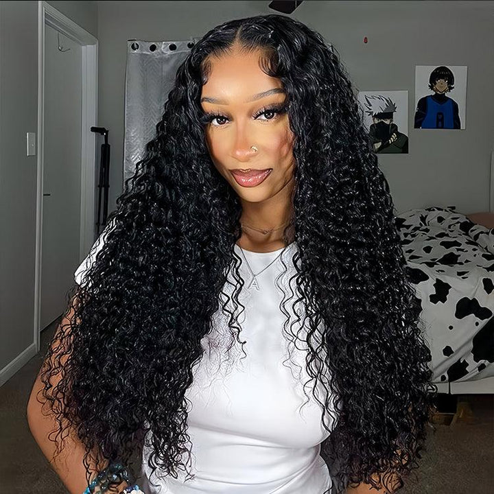 Eurasian curly Virgin Human hair 9x6 HD Lace Full Frontal glueless Wigs - URBAN CHIC HAIR