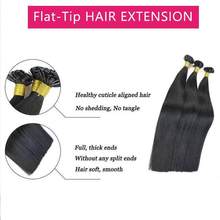 Flat tape Hair Extension Straight Virgin Human Hair - URBAN CHIC HAIR