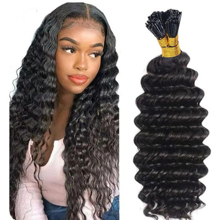 deep wave i/stick tip Hair Extensions - URBAN CHIC HAIR