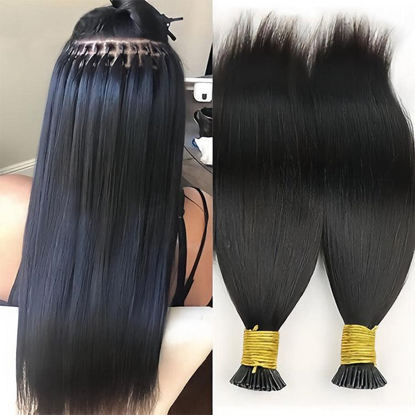 Straight i/stick tip Hair Extensions Human Hair - URBAN CHIC HAIR