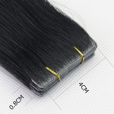 Straight invisible tape in Hair Extensions Human Hair