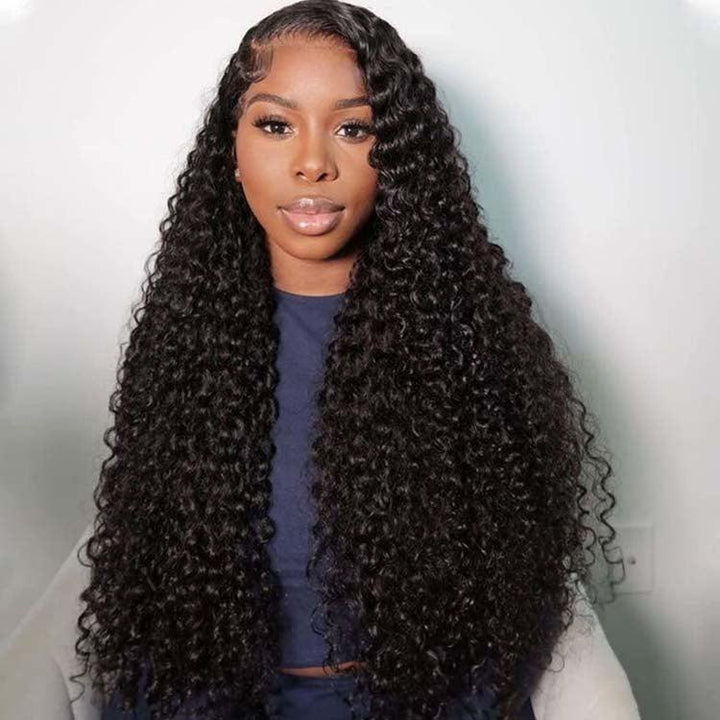 Jerry curly Virgin Human hair 5x5 HD Lace Closure Glueless Wigs - URBAN CHIC HAIR