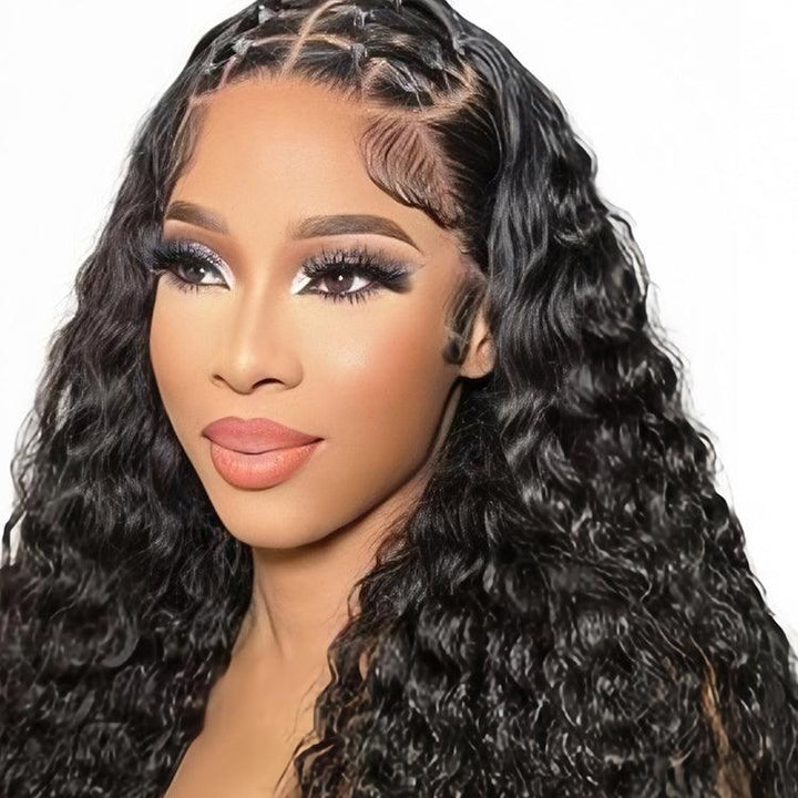 Jerry curly Virgin Human hair 13x4 HD Lace Full Frontal Glueless Wigs - URBAN CHIC HAIR