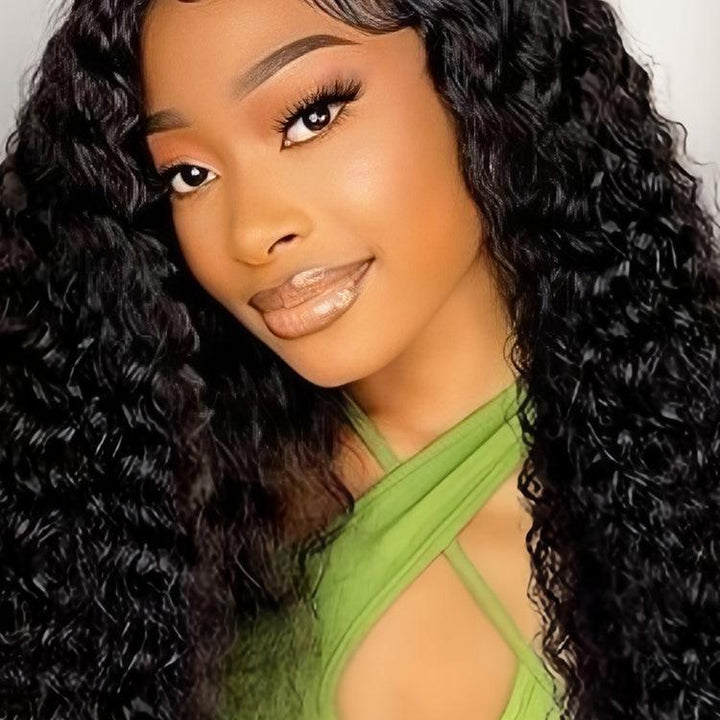 Jerry curly Virgin Human hair 13x6 HD Lace Full Frontal Glueless Wigs Glueless Wigs - URBAN CHIC HAIR