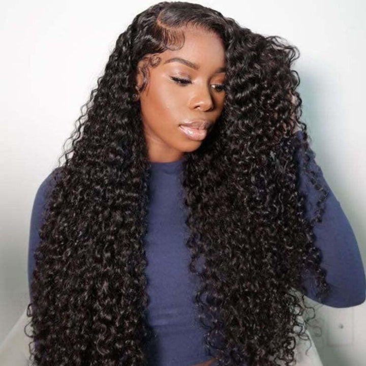 Jerry curly Virgin Human hair 5x5 HD Lace Closure Glueless Wigs - URBAN CHIC HAIR