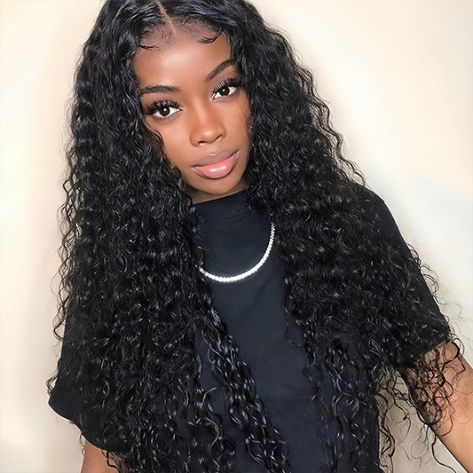 Jerry curly Virgin Human hair 5x5 HD Lace Closure Glueless Wigs