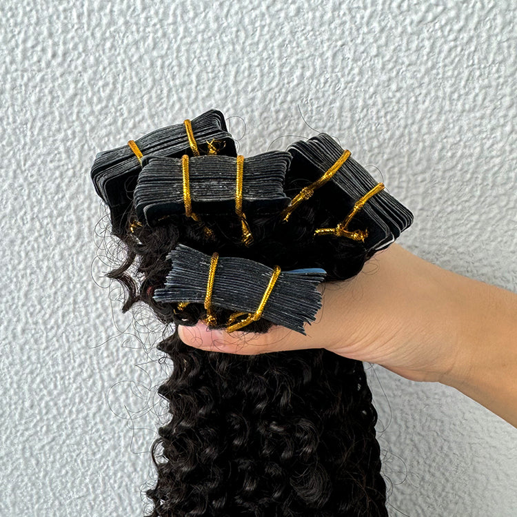 Kinky Curly Tape in Hair Extensions