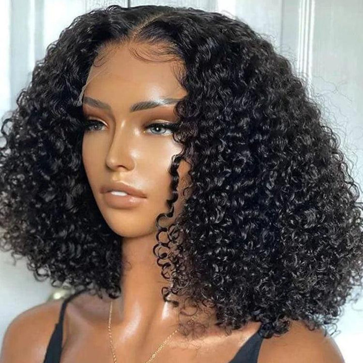 Afro Kinky curly Virgin Human hair 13x6 HD Lace Full Frontal glueless Wigs - URBAN CHIC HAIR