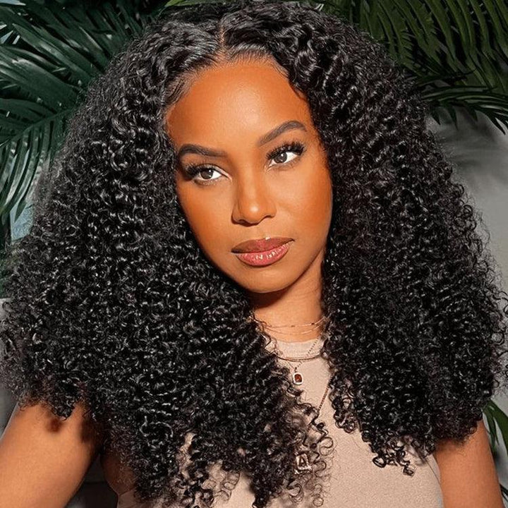 Afro Kinky curly Virgin Human hair 5x5 HD Lace Closure glueless Wigs - URBAN CHIC HAIR