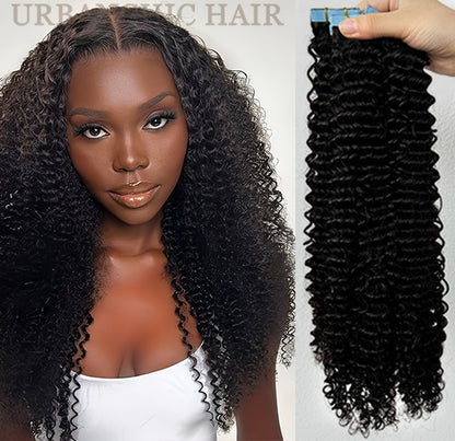 Kinky Curly Tape in Hair Extensions