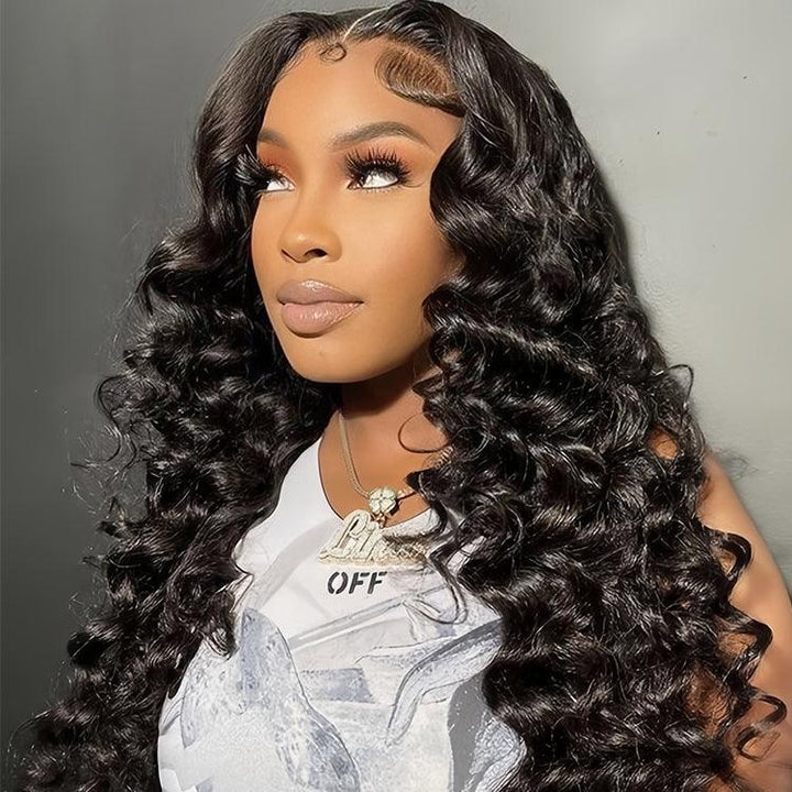 Loose deep wave Virgin Human hair 5x5 HD Lace Closure Glueless Wigs - URBAN CHIC HAIR