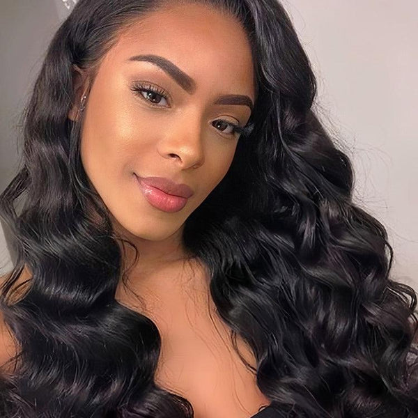 Loose Wave Virgin Human Hair 13x4 HD Lace Frontal Glueless Wigs - URBAN CHIC HAIR