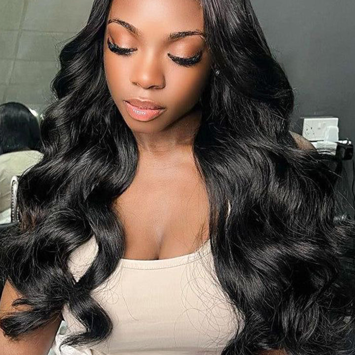 Loose Wave Virgin Human Hair 13x4 Transparent Lace Frontal Glueless Wigs - URBAN CHIC HAIR