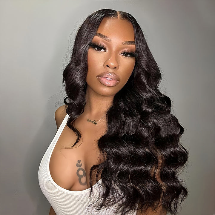 Loose Wave Virgin Human Hair 13x4 Transparent Lace Frontal Glueless Wigs - URBAN CHIC HAIR