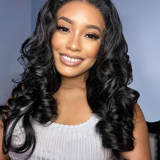 Loose Wave Virgin Human Hair 9x6 HD Lace Frontal Glueless Wigs