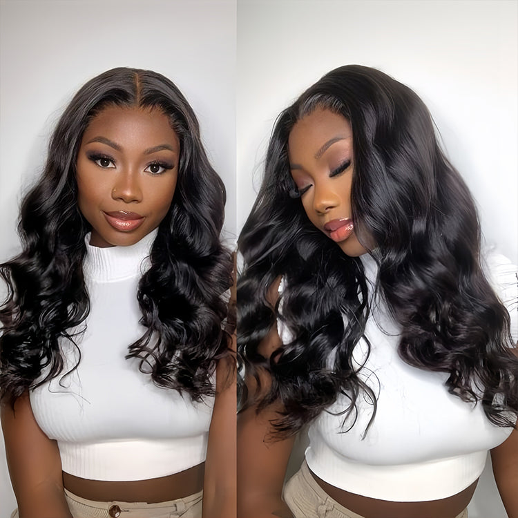 Natural wave wig Virgin Human hair 5x5 HD Lace Closure Glueless Wigs