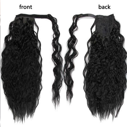 natural wave Velcro Ponytail Hair extensions