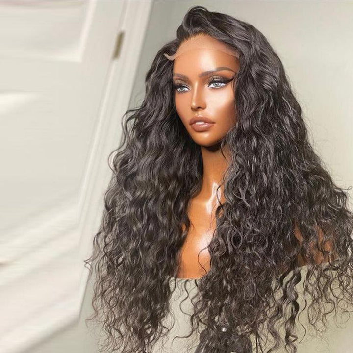 Natural wave wig Virgin Human hair 13x4 HD Lace Full Frontal Glueless Wigs - URBAN CHIC HAIR