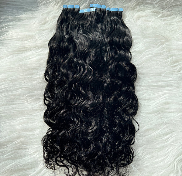 Natural Wave Tape in Hair Extensions