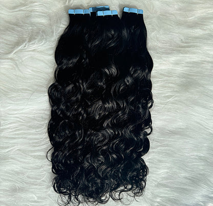 Natural Wave Tape in Hair Extensions