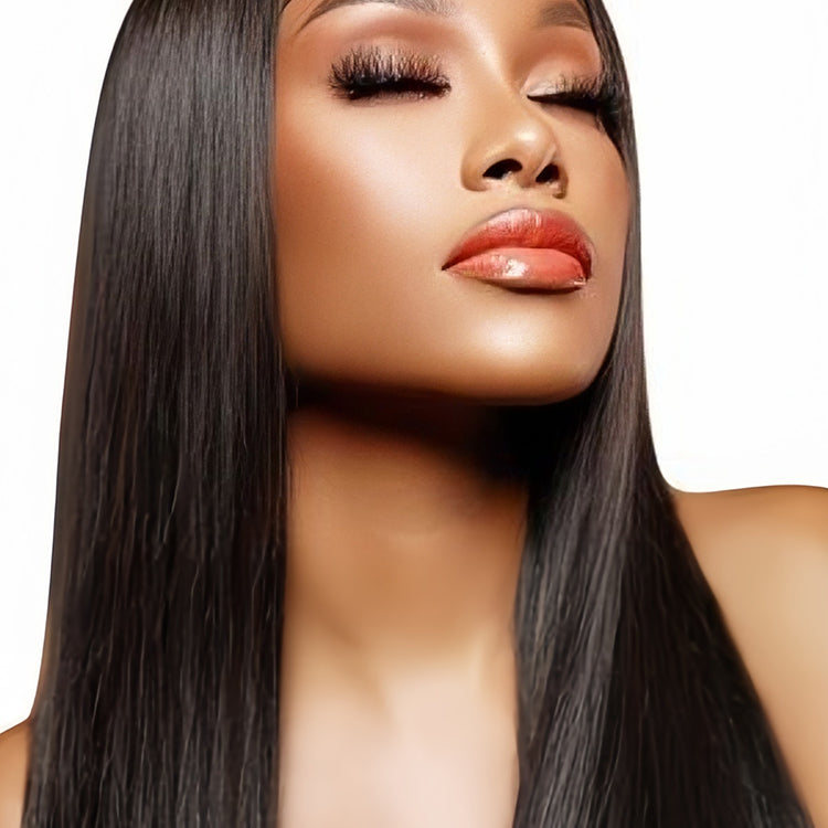 Straight Virgin Human hair 5x5 HD Lace Closure Glueless wigs