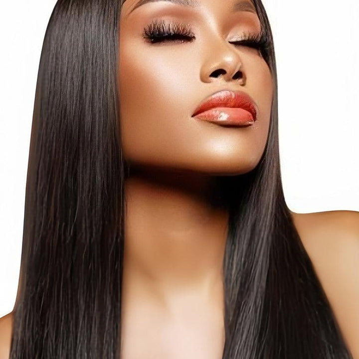 Straight Virgin Human hair 5x5 HD Lace Closure Glueless wigs - URBAN CHIC HAIR