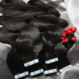 Body Wave Tape In Hair Extensions Double Drawn