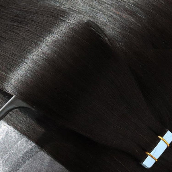 Straight Tape in Hair Extensions Human Hair - URBAN CHIC HAIR