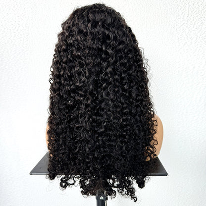 Water curly Human Hair 9x6 HD Lace Full Frontal glueless wigs