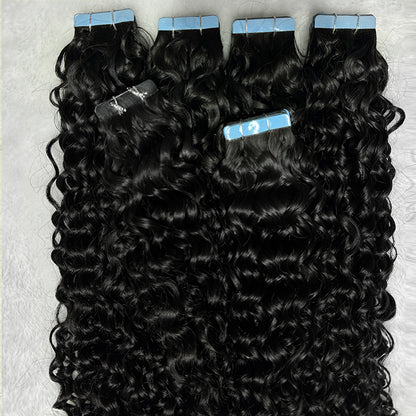 water wave Tape in Hair Extensions