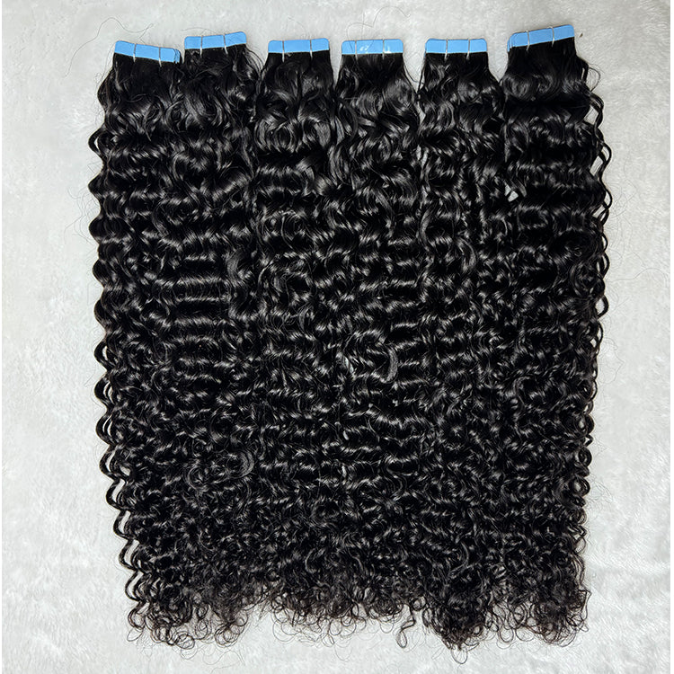 water wave Tape in Hair Extensions