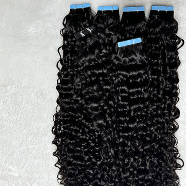 water wave Tape in Hair Extensions