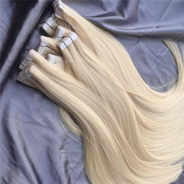 613 Blonde Straight Tape in Hair Extensions Human Hair - URBAN CHIC HAIR