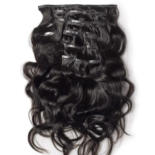 Seamless Clip in Hair Extension Body Wave Virgin Human Hair - URBAN CHIC HAIR